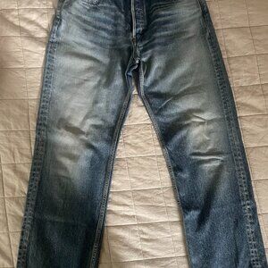 Moussy Vintage - Size 28 Wide Straight in Light Blue